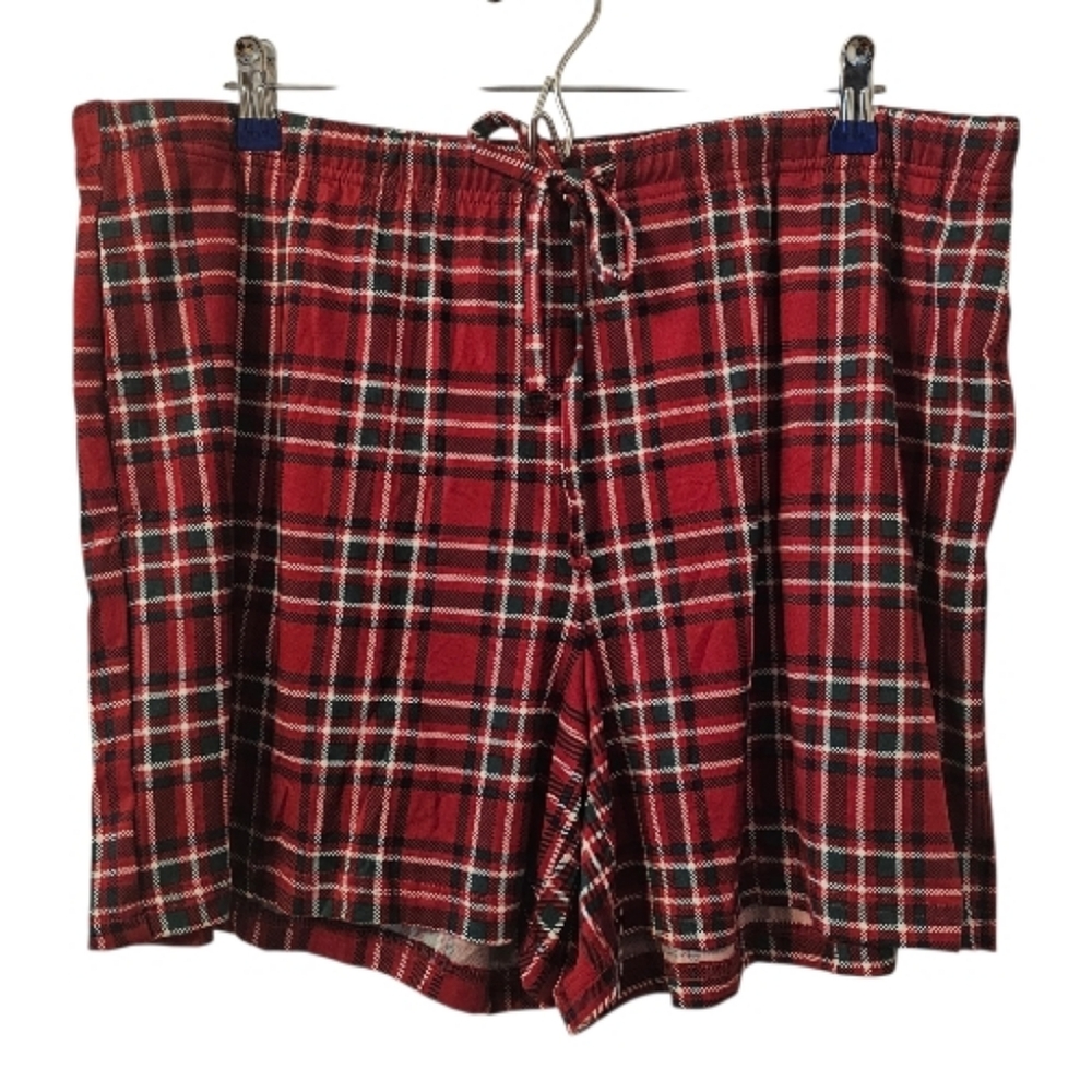 Multi-Coloured Martha Stewart Women's Plaid Pajama Shorts